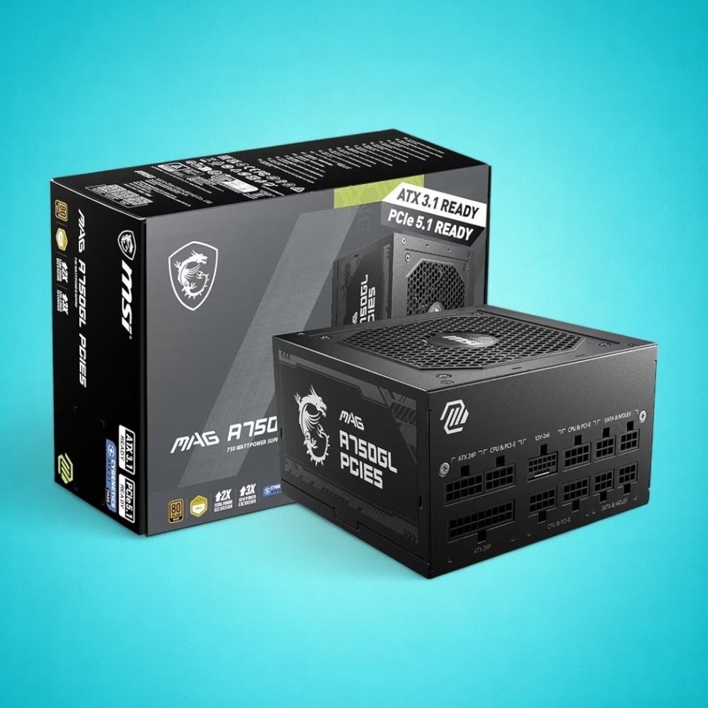 New MAG A750GL PCIE5 Compact Gaming PSU,‎ 750 Watt Power Supply